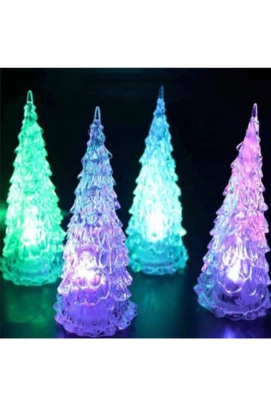 RAYTOYS OYUNCAK   VIP RGB PINE TREE LED LIGHT RENKLİ LED IŞIKLI ÇAM AĞACI 22 CM IŞIKLI ÇAM AĞACI IŞIKLI YILBAŞI AĞACI