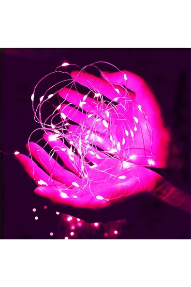 RAYTOYS OYUNCAK   7 METRE PEMBE PİLLİ LED IŞIK CANLI PEMBE IŞIK IP65 SU GEÇİRMEZ SEVGİLİLER GÜNÜNE ÖZEL PEMBE LED IŞIK - 2