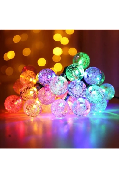 RAYTOYS OYUNCAK   VIP KALİTE RENKLİ KRİSTAL TOP LED IŞIK CRYSTAL LED LİGHT BALL YILBAŞI AĞACI IŞIĞI RENKLİ NOEL IŞIĞI - Resim 2