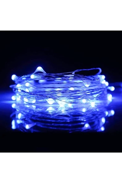 RAYTOYS OYUNCAK   9 METRE PARLAK CANLI MAVİ IŞIK MİCRO DÖKME LED ULTRA SU GEÇİRMEZ MAVİ PİLLİ LED IŞIK SABİT YANAR - Resim 5