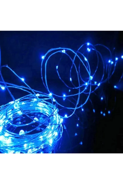 RAYTOYS OYUNCAK   4 METRE MAVİ PİLLİ LED IŞIK SABİT YANAR MİCRO DÖKME LED SU GEÇİRMEZ ULTRA PARLAK CANLI MAVİ IŞIK