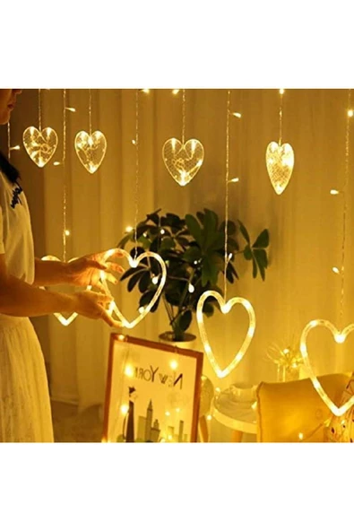 RAYTOYS OYUNCAK   GÜN IŞIĞI SALKIM LED IŞIK KALPLİ SALKIM LED IŞIK GÜN IŞIĞI LED IŞIKLI PERDE IŞIK EKLEMELİ 220 VOLT