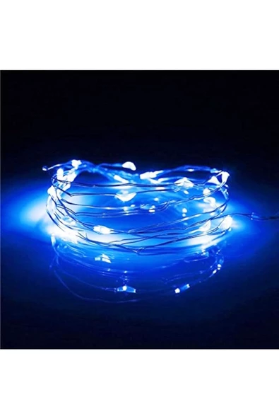 RAYTOYS OYUNCAK   9 METRE PARLAK CANLI MAVİ IŞIK MİCRO DÖKME LED ULTRA SU GEÇİRMEZ MAVİ PİLLİ LED IŞIK SABİT YANAR - Resim 4