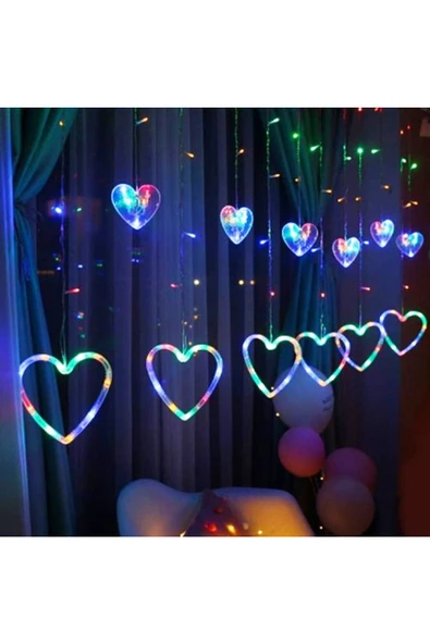 RAYTOYS OYUNCAK GÜN IŞIĞI SALKIM LED IŞIK KALPLİ SALKIM LED IŞIK GÜN IŞIĞI LED IŞIKLI PERDE IŞIK EKLEMELİ 220 VOLT - 5