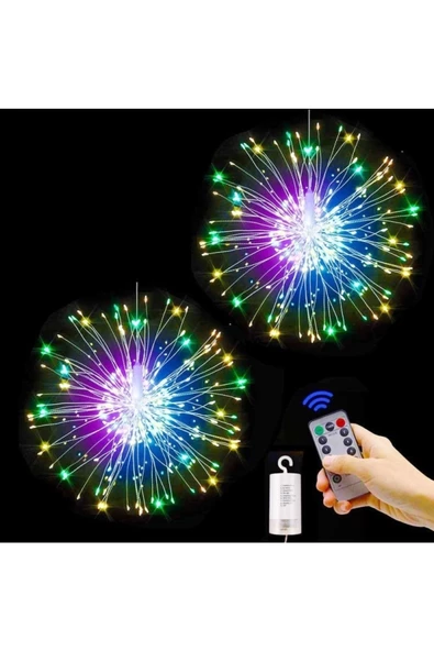 RAYTOYS OYUNCAK   Gün Işığı Led Fire Work Led Light Akan Led Işık Kumandalı Işık Yılbaşı Ağacı Işığı Noel Işığı Renkli