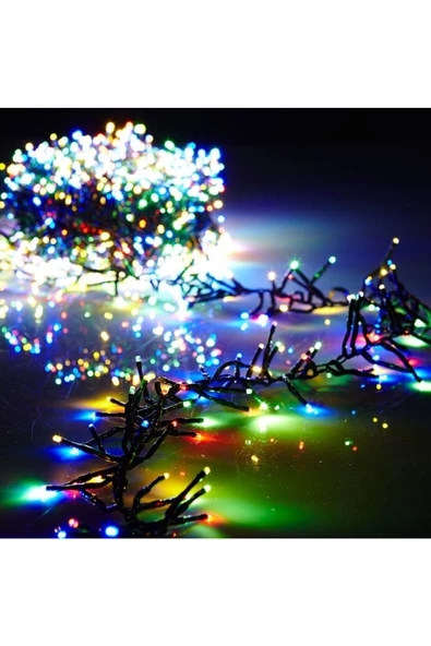 RAYTOYS OYUNCAK Renkli Led Işık 100 Led 4 Metre Pirinç Led Işık Renkli Led Işık Yılbaşı Ağacı Işığı Pirinç Led Dekor