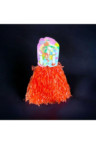 RAYTOYS OYUNCAK VIP 23NİSAN GÖSTERİ PONPONU 1 ÇİFT MAT TURUNCU PONPON MAT TURUNCU GÖSTERİ PONPONU MAT TURUNCU PONPON