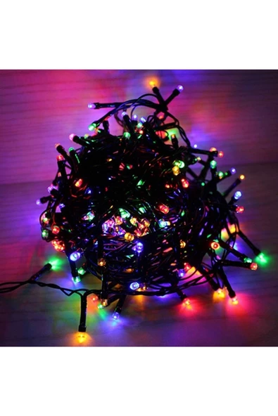 RAYTOYS OYUNCAK Renkli Led Işık 100 Led 4 Metre Pirinç Led Işık Renkli Led Işık Yılbaşı Ağacı Işığı Pirinç Led Dekor - 5