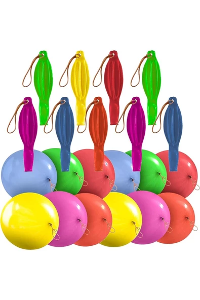 RAYTOYS OYUNCAK   25 PCS RGB PUNCH BALLOON 25 ADET YÜKSEK KALİTE LASTİKLİ BALON PUNCH 45 CM BALON BASKILI İTALYAN MALI