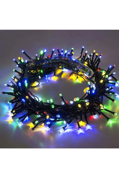 RAYTOYS OYUNCAK   Yılbaşı Ağacı Işığı Profesyonel 50 Metre Renkli Led Işık 220v Fişli Renkli Parlak Canlı Led Işık - Resim 2