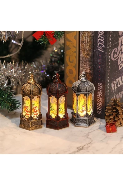 RAYTOYS OYUNCAK Yılbaşı Feneri Dekor Gün Işığı Pilli Led Işık Noel Baba Geyik Kardan Adam Yılbaşı Hediyeleri