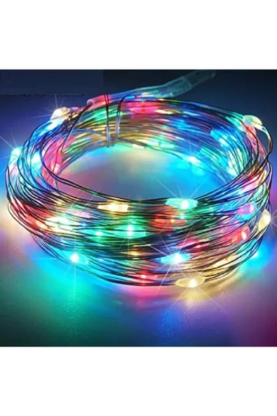 RAYTOYS OYUNCAK   Rgb 5 Metre Renkli Pilli Led Işık Renkli Led Işık Renkli Yılbaşı Ağacı Işığı Parlak Peri Led Işık