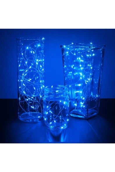 RAYTOYS OYUNCAK   10 Metre Mavi Pilli Led Işık Mavi Led Işık Mavi Yılbaşı Ağacı Işığı Mavi Noel Işığı 100 Ledli Mavi - Resim 3