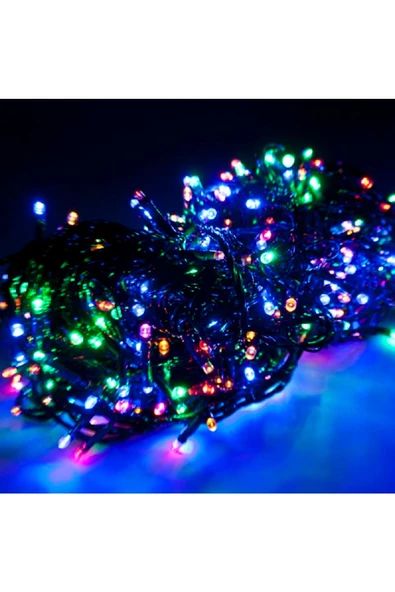 RAYTOYS OYUNCAK Renkli Led Işık 100 Led 4 Metre Pirinç Led Işık Renkli Led Işık Yılbaşı Ağacı Işığı Pirinç Led Dekor - 4