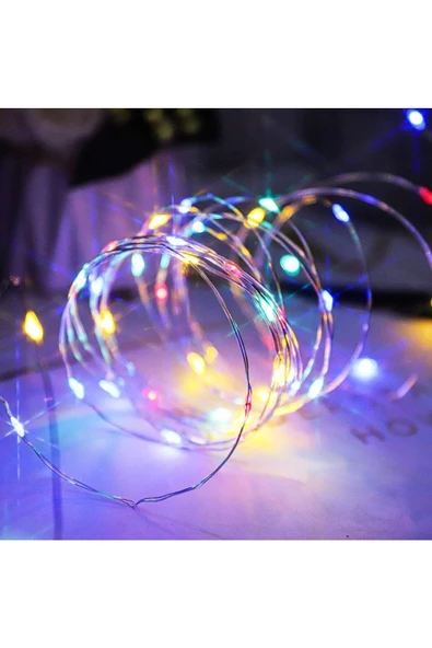 RAYTOYS OYUNCAK   Rgb 5 Metre Renkli Pilli Led Işık Renkli Led Işık Renkli Yılbaşı Ağacı Işığı Parlak Peri Led Işık - Resim 2