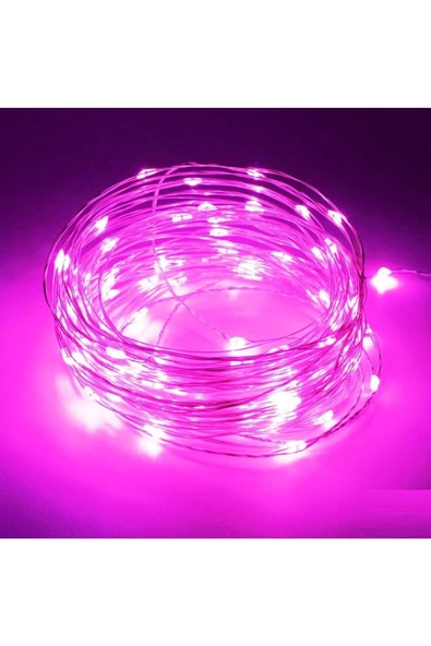 RAYTOYS OYUNCAK   Pink Christmas Tree Led Light 2 Metre Pembe Pilli Led Işık Pembe Led Işık Pembe Yılbaşı Ağacı Işığı