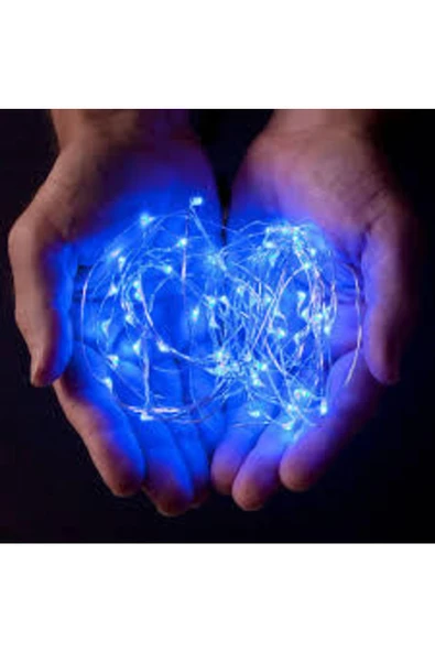 RAYTOYS OYUNCAK   10 Metre Mavi Pilli Led Işık Mavi Led Işık Mavi Yılbaşı Ağacı Işığı Mavi Noel Işığı 100 Ledli Mavi - Resim 2