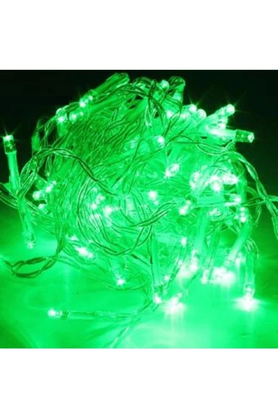 RAYTOYS OYUNCAK   10 Metre Yeşil Led Işık Yeşil Yılbaşı Ağacı Işığı 100 Led Lambalı Fişli 220v Noel Işığı Yılbaşı - Resim 2