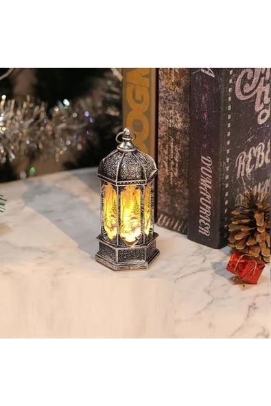 RAYTOYS OYUNCAK   Yılbaşı Feneri Dekor Gün Işığı Pilli Led Işık Noel Baba Geyik Kardan Adam Yılbaşı Hediyeleri - 2