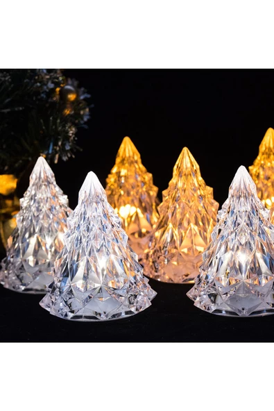 RAYTOYS OYUNCAK   MİNİ IŞIKLI ÇAM AĞACI YILBAŞI AĞACI WARM LİGHT LED NOEL TREE KRİSTAL GÖRÜNÜMLÜ ÇAM AĞACI IŞIKLI ÇAM - Resim 4