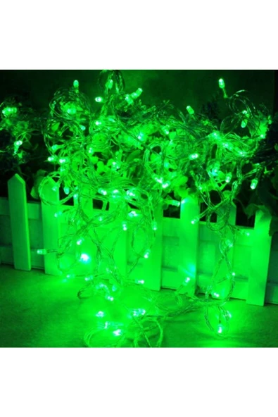 RAYTOYS OYUNCAK   10 Metre Yeşil Led Işık Yeşil Yılbaşı Ağacı Işığı 100 Led Lambalı Fişli 220v Noel Işığı Yılbaşı - Resim 3