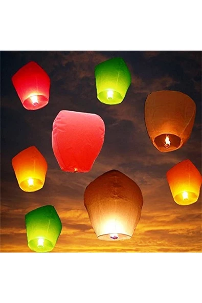 RAYTOYS OYUNCAK   9 Adet Vıp Kalite Yılbaşı Balonu Yılbaşı Dilek Balonu Dilek Feneri Sky Lantern Yırtık Ürün Değildir