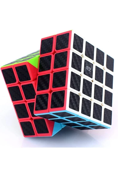 RAYTOYS OYUNCAK   1 PCS 4X4 QY SPEED CUBE 4X4 CORBON FİBER CUBE 1ADET VIP 4X4 ZEKA KÜPÜ 4X4 HIZ KÜPÜ 4X4 RUBİKS CUBE