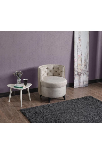 Meşe Home Melina Kapitoneli Silinebilir Kumaş Konforlu Modern Tasarım Renk Seçenekli Tekli Sandalye - 2