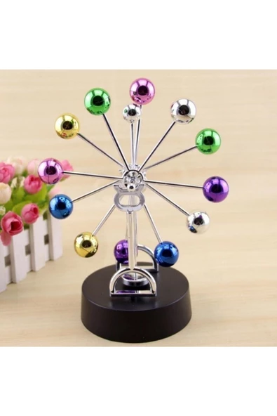 RAYTOYS OYUNCAK Perpetual Debate Toys Dönen Manyetik Toplar Yılbaşı Hediyeleri Stres Oyuncağı Dönme Dolap Masa Dekor - 2