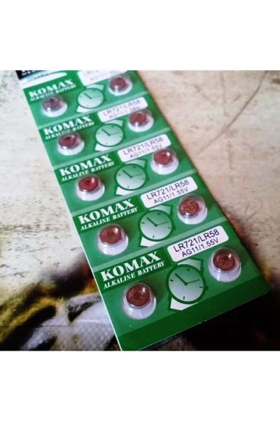 RAYTOYS OYUNCAK Button Alkalıne Battery Ag Seria Ag 11 Pil Lr721 Pil Sr362 Sr721 Pil Lr58 Pil Saat Pili Yedek Pil - 2