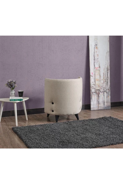 Meşe Home Melina Kapitoneli Silinebilir Kumaş Konforlu Modern Tasarım Renk Seçenekli Tekli Sandalye - 3