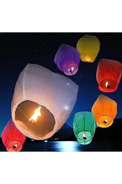 RAYTOYS OYUNCAK   99 Adet 1.kalite Yılbaşı Balonu Yılbaşı Dilek Balonu Dilek Feneri Sky Lantern Yırtık Ürün Değildir - 5