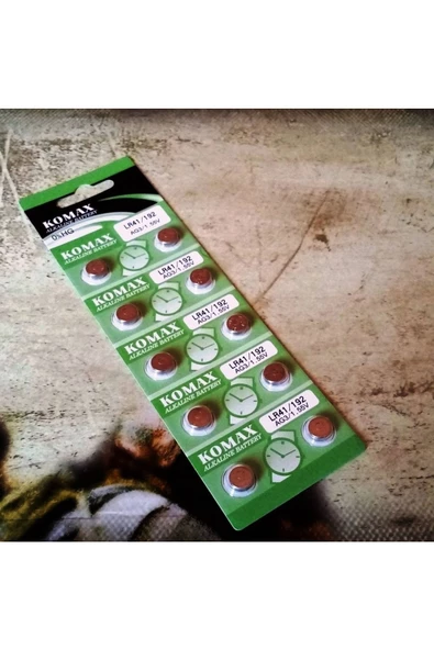 RAYTOYS OYUNCAK Button Alkalıne Battery Ag Seria Ag 3 Pil Lr 41 Pil Sr 392 Pil Sr 41 Pil 192 Pil Saat Pili Yedek Pil