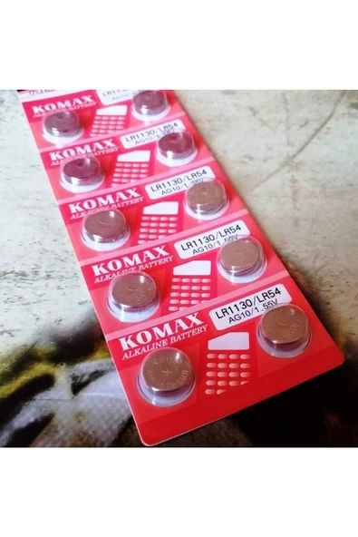 RAYTOYS OYUNCAK Button Alkalıne Battery Ag Seria Ag 10 Pil Lr1130 Pil Sr389 Lr54 Pil Ag10 Pil Saat Pili Yedek Pil - 2