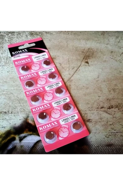 RAYTOYS OYUNCAK Button Alkalıne Battery Ag Seria Ag 6 Pil Lr920 Pil Sr371 Pil 920 Pil Lr69 Pil Saat Pili Yedek Pil