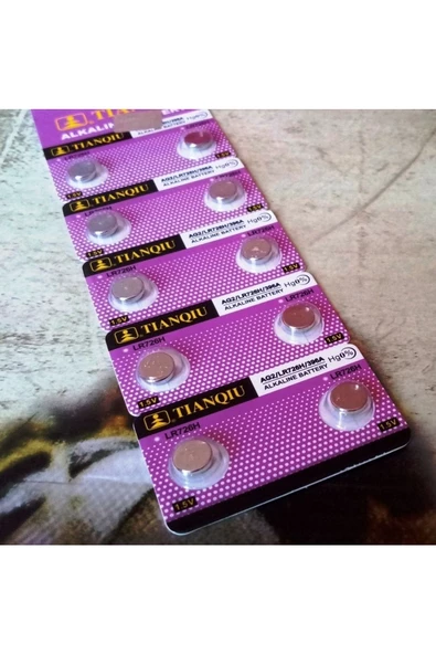 RAYTOYS OYUNCAK Button Alkalıne Battery Ag Seria Ag 2 Pil Lr 726 Pil Sr 396 Pil 396 A Pil Saat Pili Yedek Pil - 2