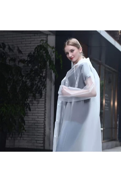 RAYTOYS OYUNCAK 50 ADET VIP UNISEX RAIN COAT OUTDOOR YAĞMURLUK 1.KALİTE ŞAPKALI ÇITÇITLI YAĞMURLUK BEYAZ YAĞMURLUK