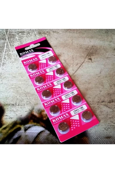 RAYTOYS OYUNCAK Button Alkalıne Battery Ag Seria Ag 12 Pil Lr43 Pil Sr386 Pil Sr43 Pil 186 Pil Saat Pili Yedek Pil