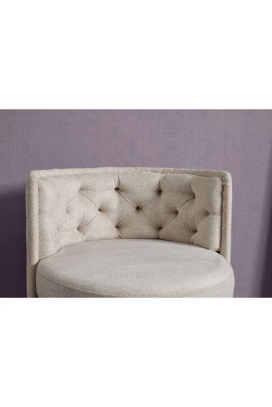 Meşe Home Melina Kapitoneli Silinebilir Kumaş Konforlu Modern Tasarım Renk Seçenekli Tekli Sandalye - 6