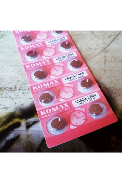 RAYTOYS OYUNCAK Button Alkalıne Battery Ag Seria Ag 6 Pil Lr920 Pil Sr371 Pil 920 Pil Lr69 Pil Saat Pili Yedek Pil - 2