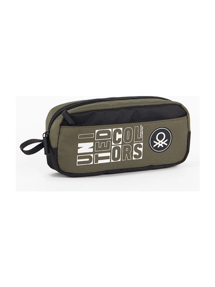 United Colors of Benetton Çift Bölmeli Kalem Çantası 04293 - Resim 2