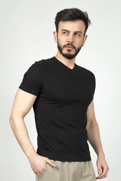 CAZADOR ERKEK 4619 STN.V LCY.SÜP. T-SHIRT 24YCEEO04619 - 3