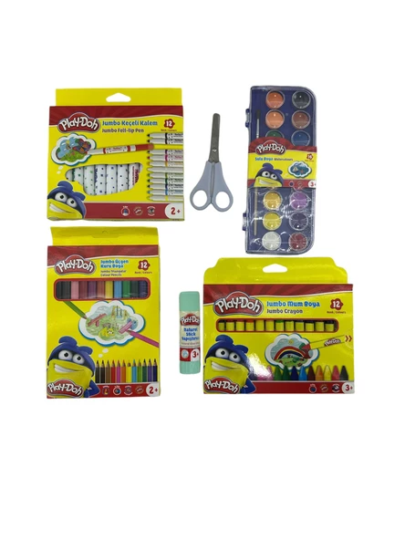 Play-Doh Anaokul Çantası ve Okul Boyama Seti 7 Parça - 4