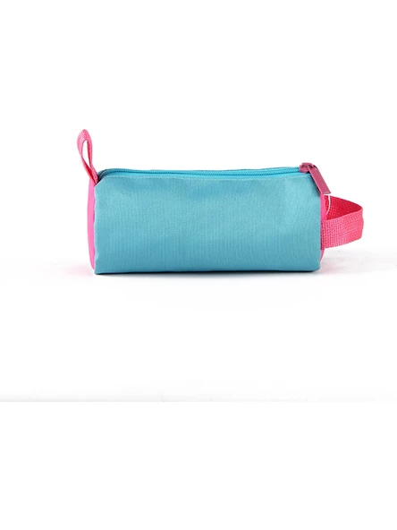 United Colors of Benetton Tek Bölmeli Mavi Pembe Kalem Çantası 03796 - 4