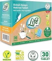 LİFE BY FAKİR EKOLOJİK BULAŞIK MAKİNESİ TABLETİ 30 ADET