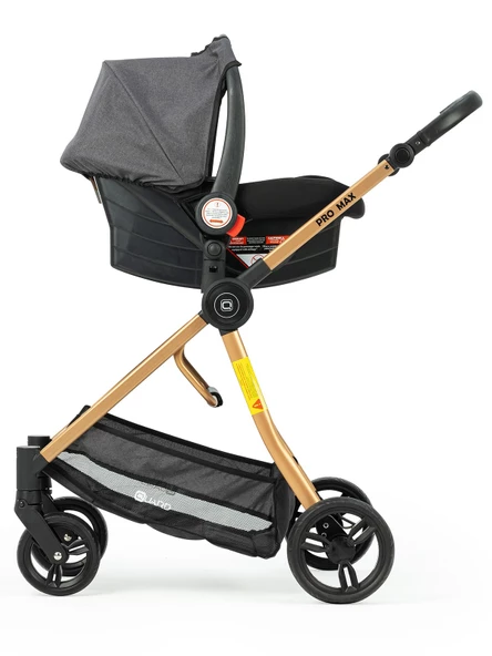 Quard Promax Travel Sistem Bebek Arabası Gold Kahverengi - 3