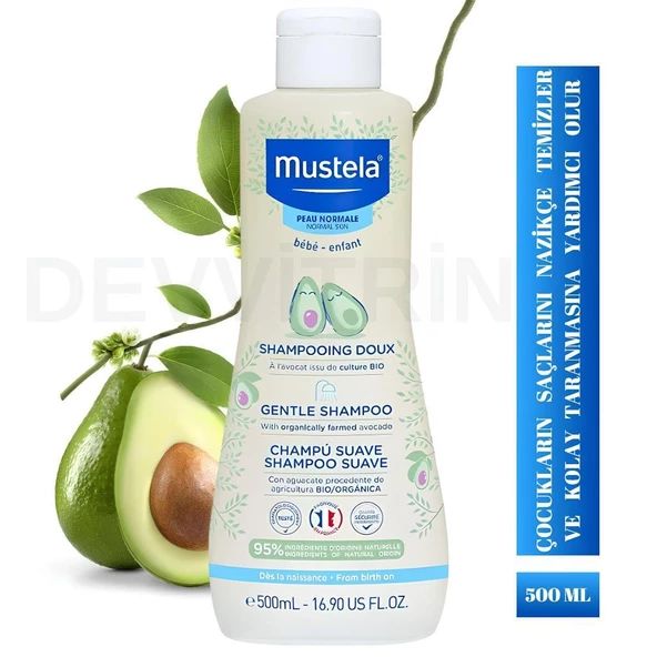 Mustela Baby Shampoo 500 Ml (Gentle Shampoo)