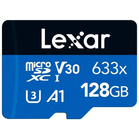 128gb Lexar Lsdmı128bb633a 633x Mıcrosdxc Hıgh-performancec10 A1 V30 U3 Hafıza Kartı