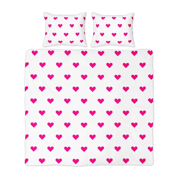 Helen George Pembe Kalpli  Çift Kişilik Nevresim Seti - Resim 7