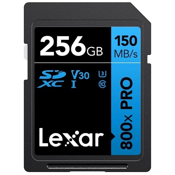 256gb Lexar Lsd0800p256g-bnnng Professıonal 800x Pro Sdxc Uhs-ı Cards Up To 150mb/s Read 45mb/s Wrıte C10 V30 U3